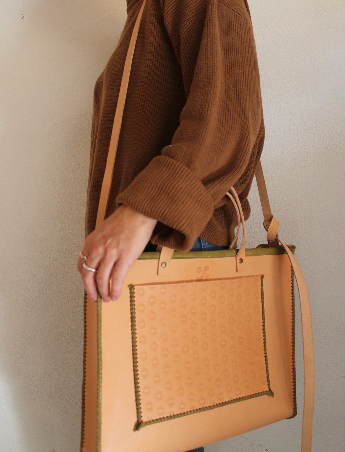 Morocco Tote-Olive
