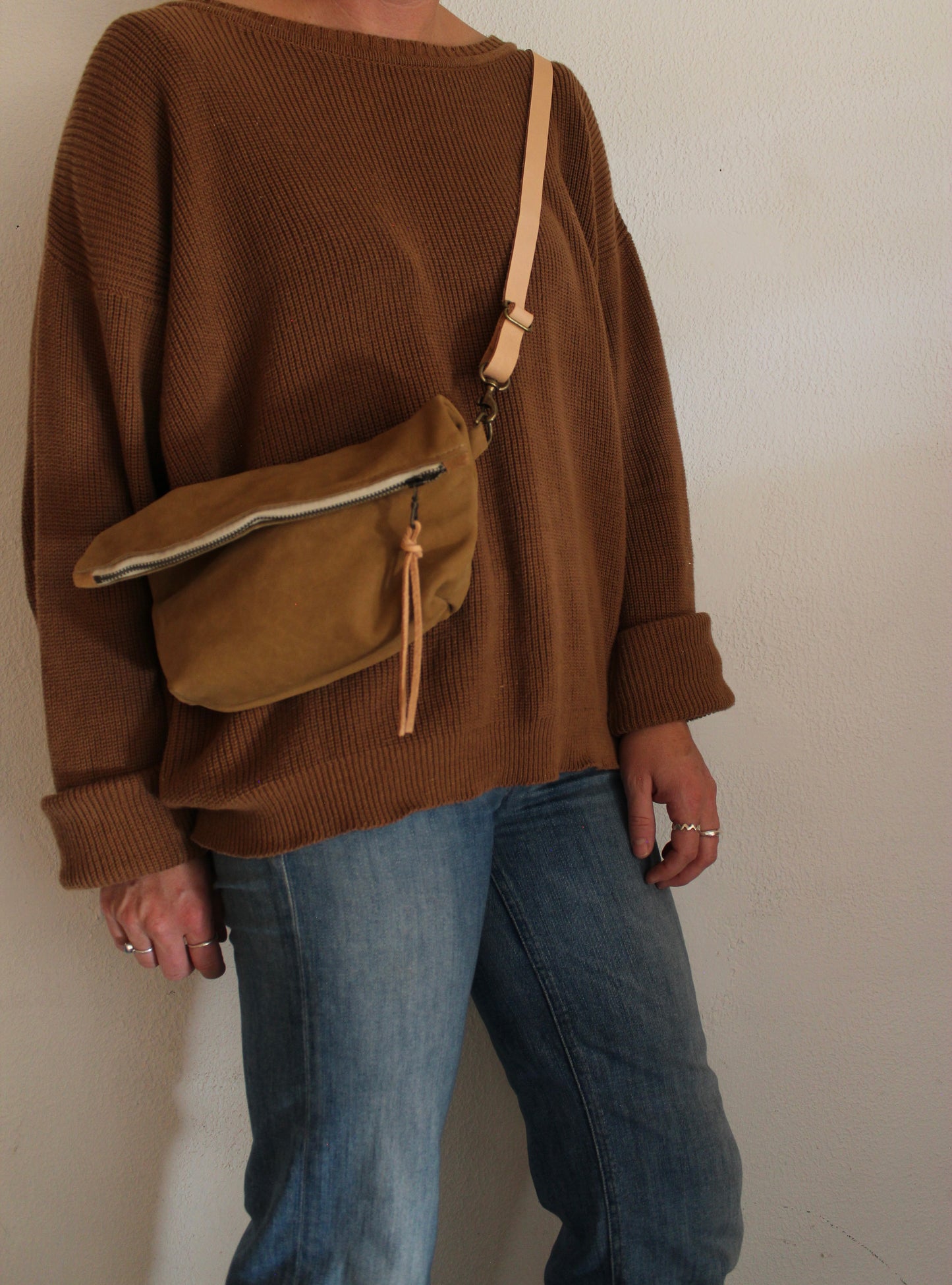 Suede Side Bag