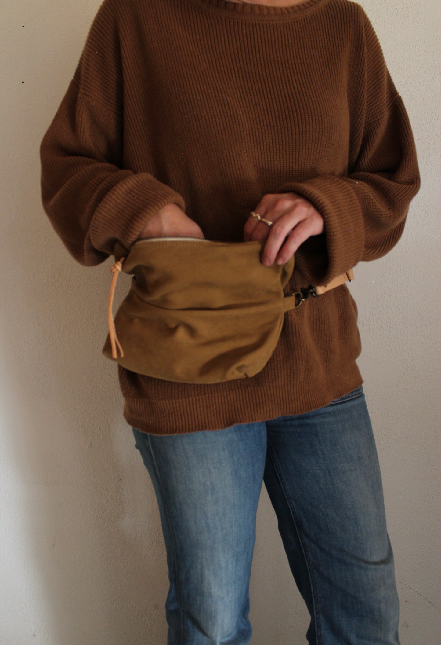 Suede Side Bag