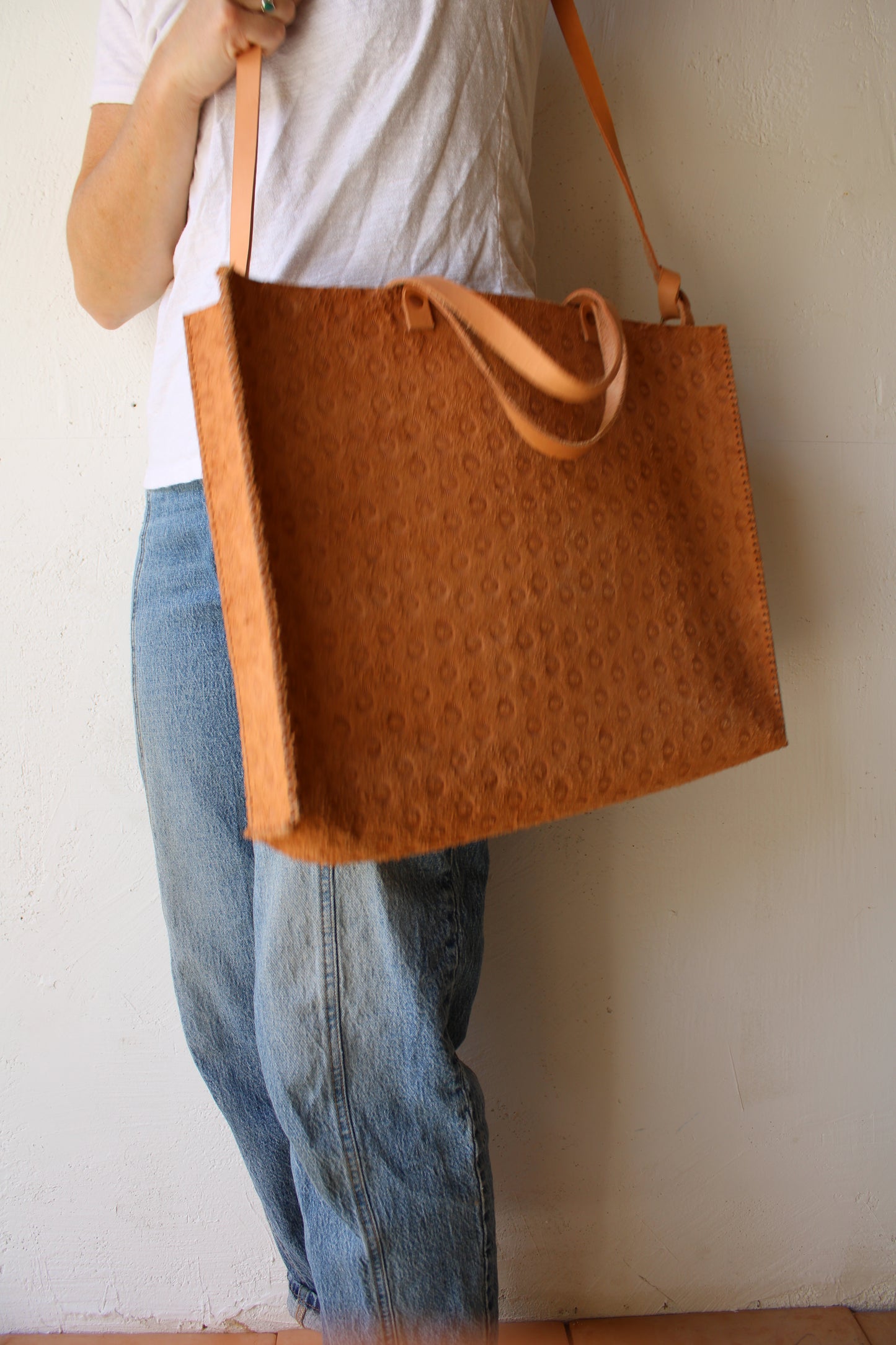Rough Morocco Stamped Tote