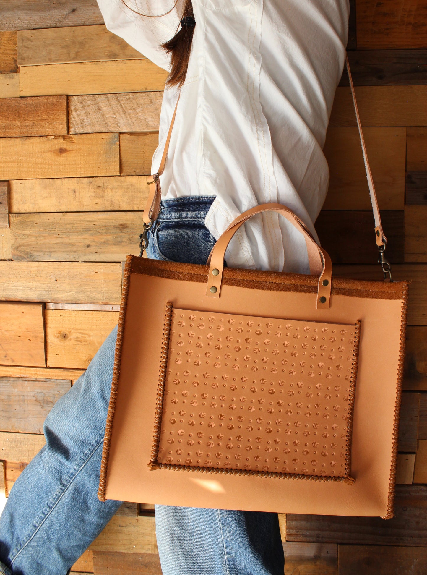 Las Palmas Tote- Tobacco