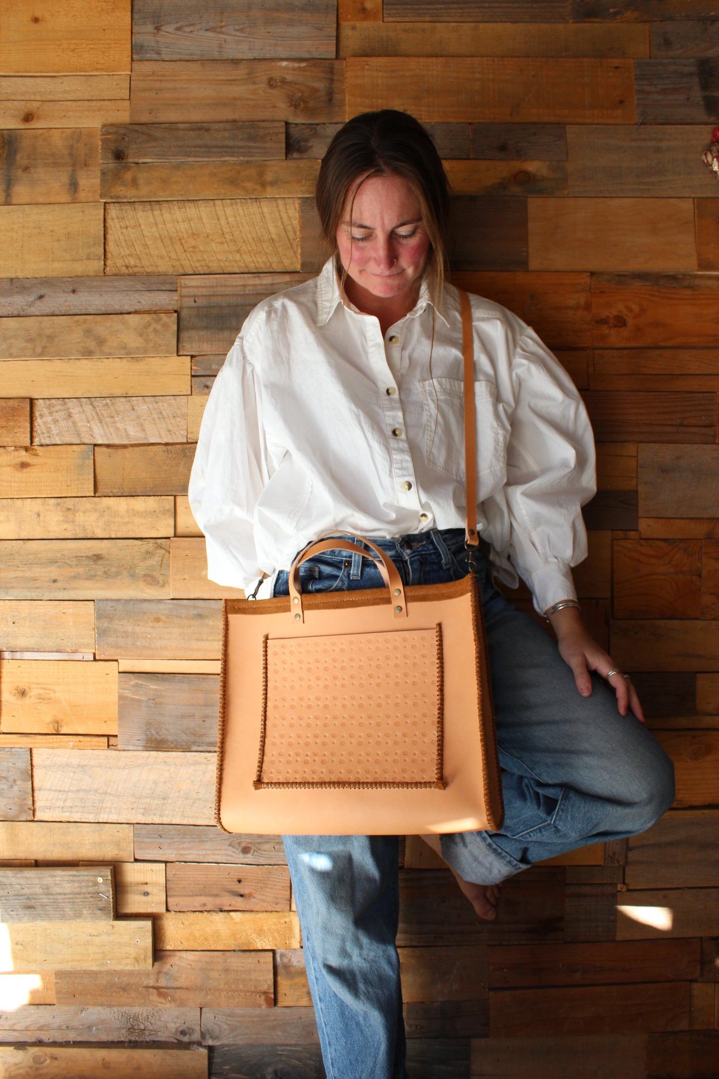 Las Palmas Tote- Tobacco