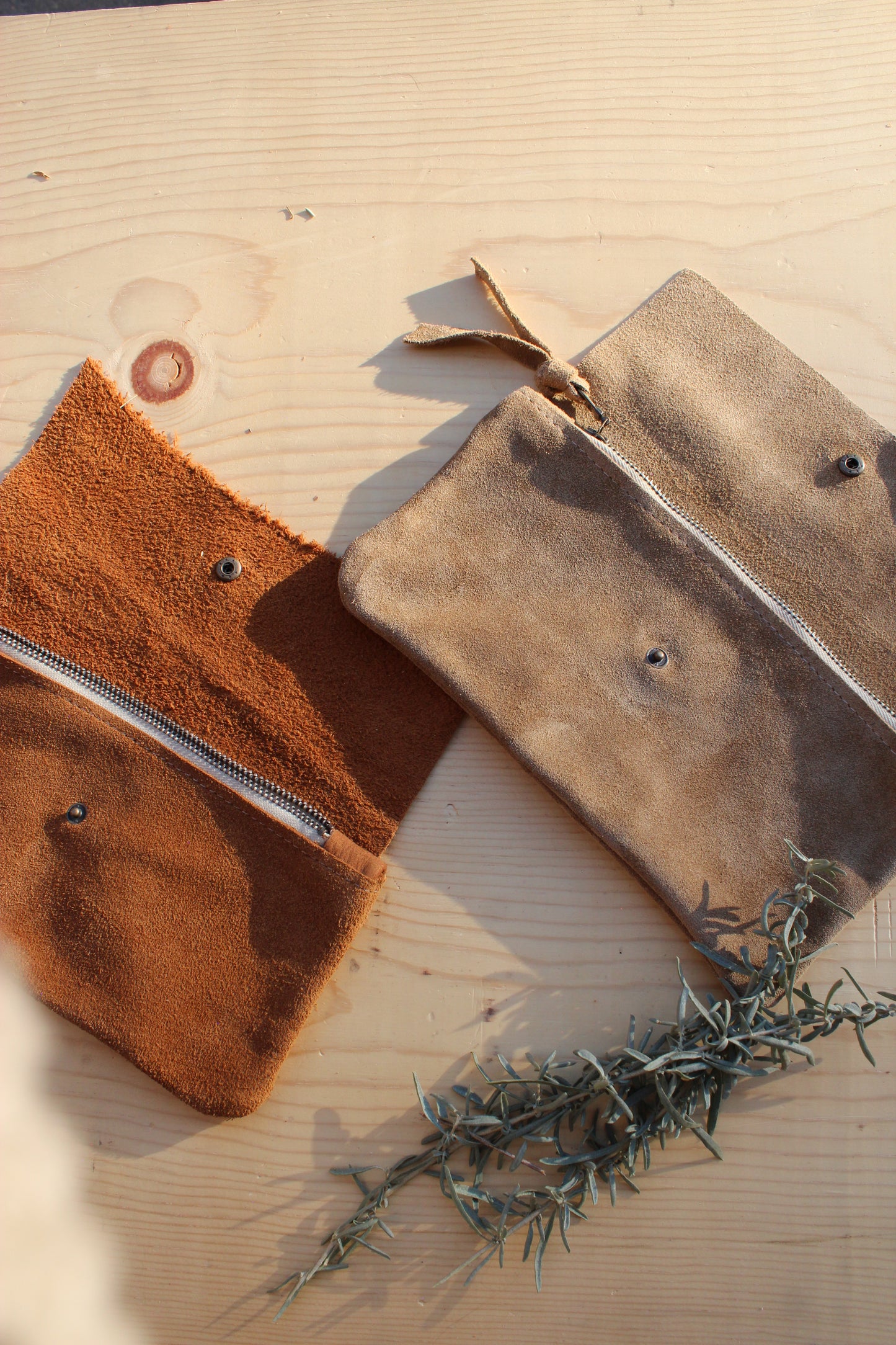 Long Suede Wallet