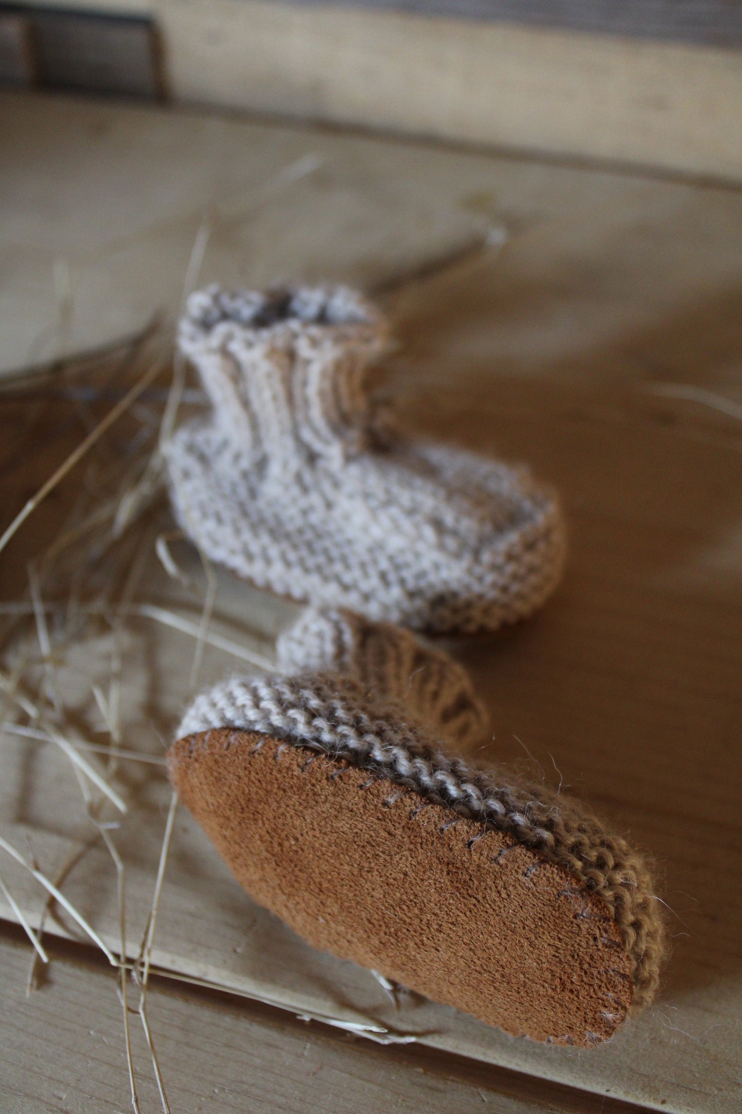 Knitted Bebe Booties