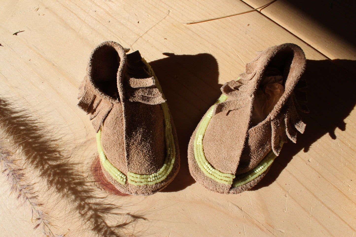 Suede Bebe Moccasins