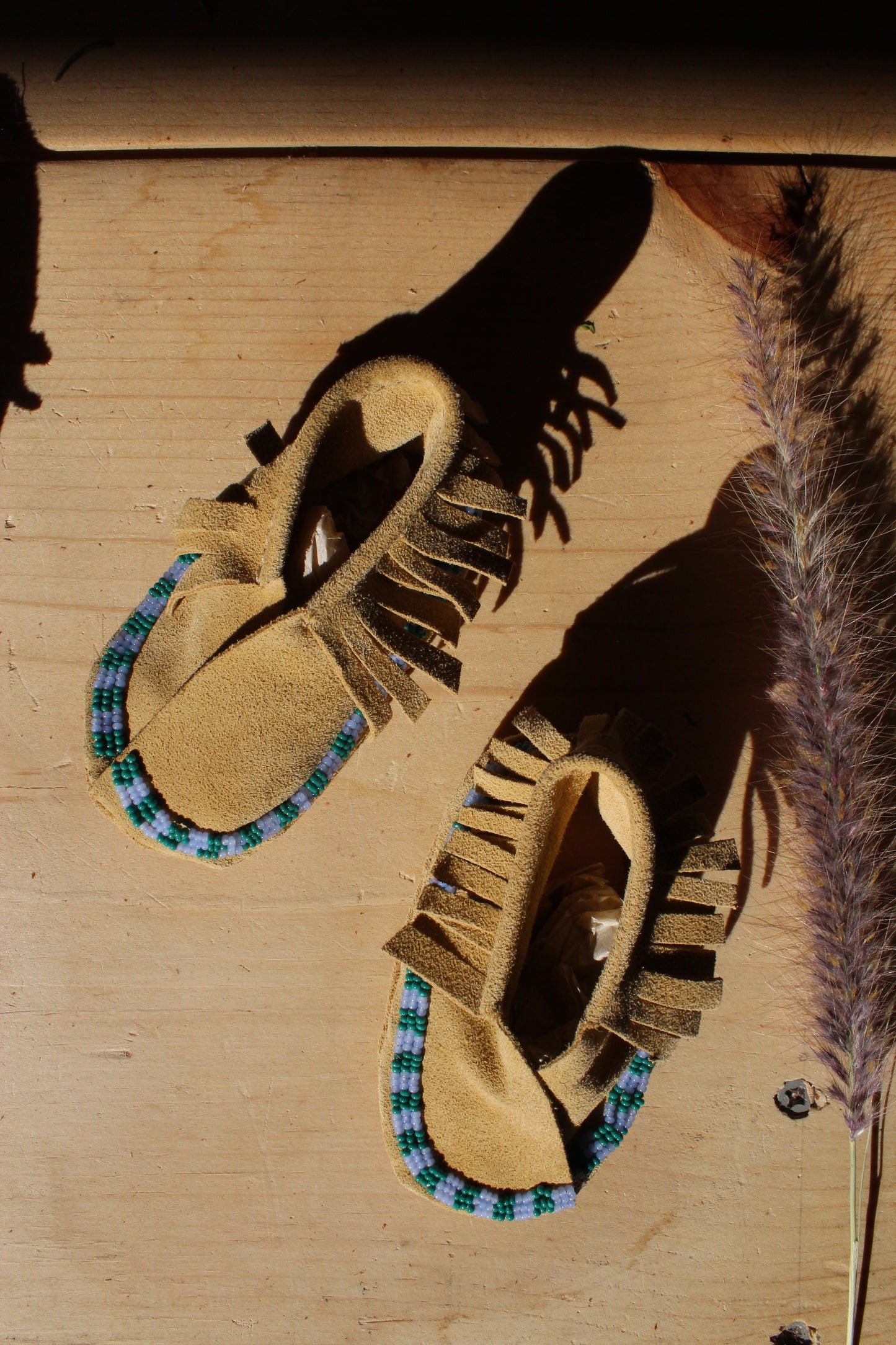Suede Bebe Moccasins