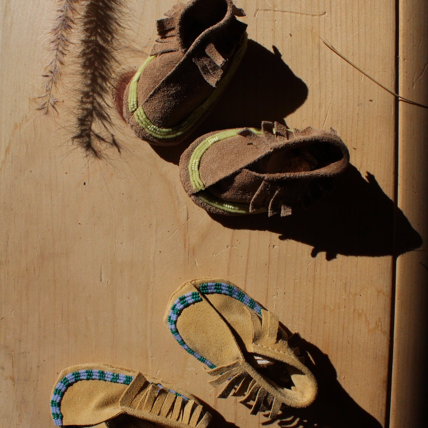 Suede Bebe Moccasins