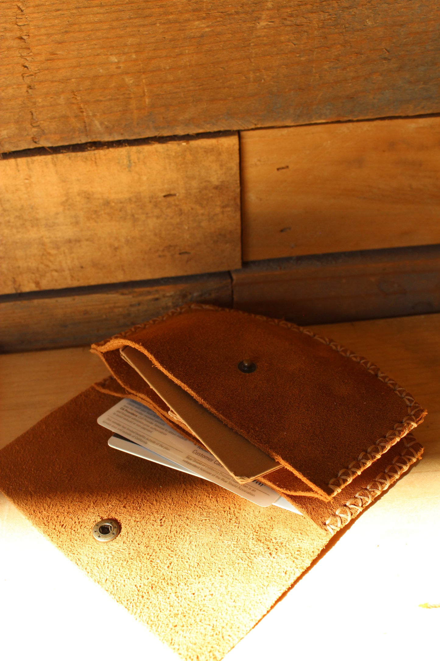 Round Suede Wallet