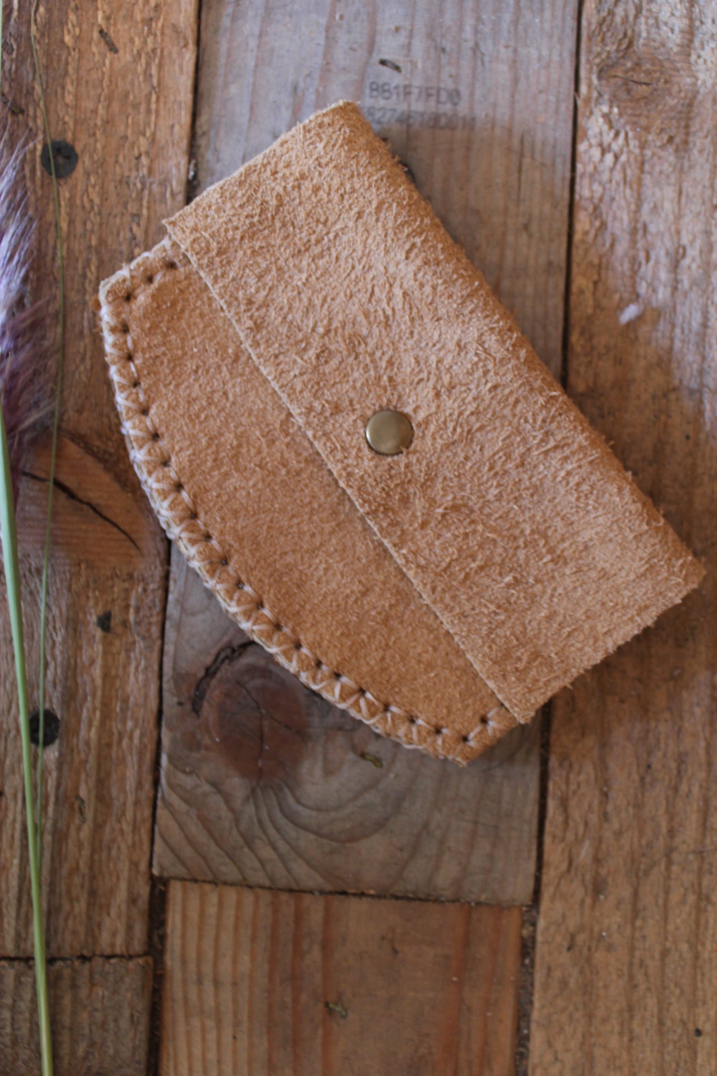 Round Suede Wallet