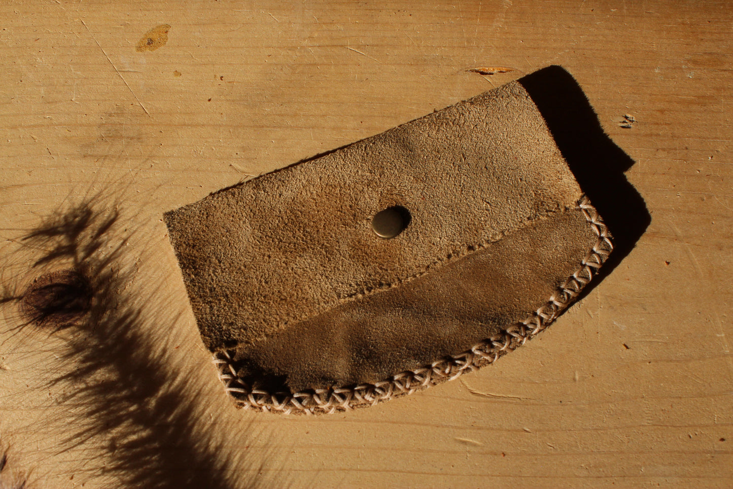 Round Suede Wallet