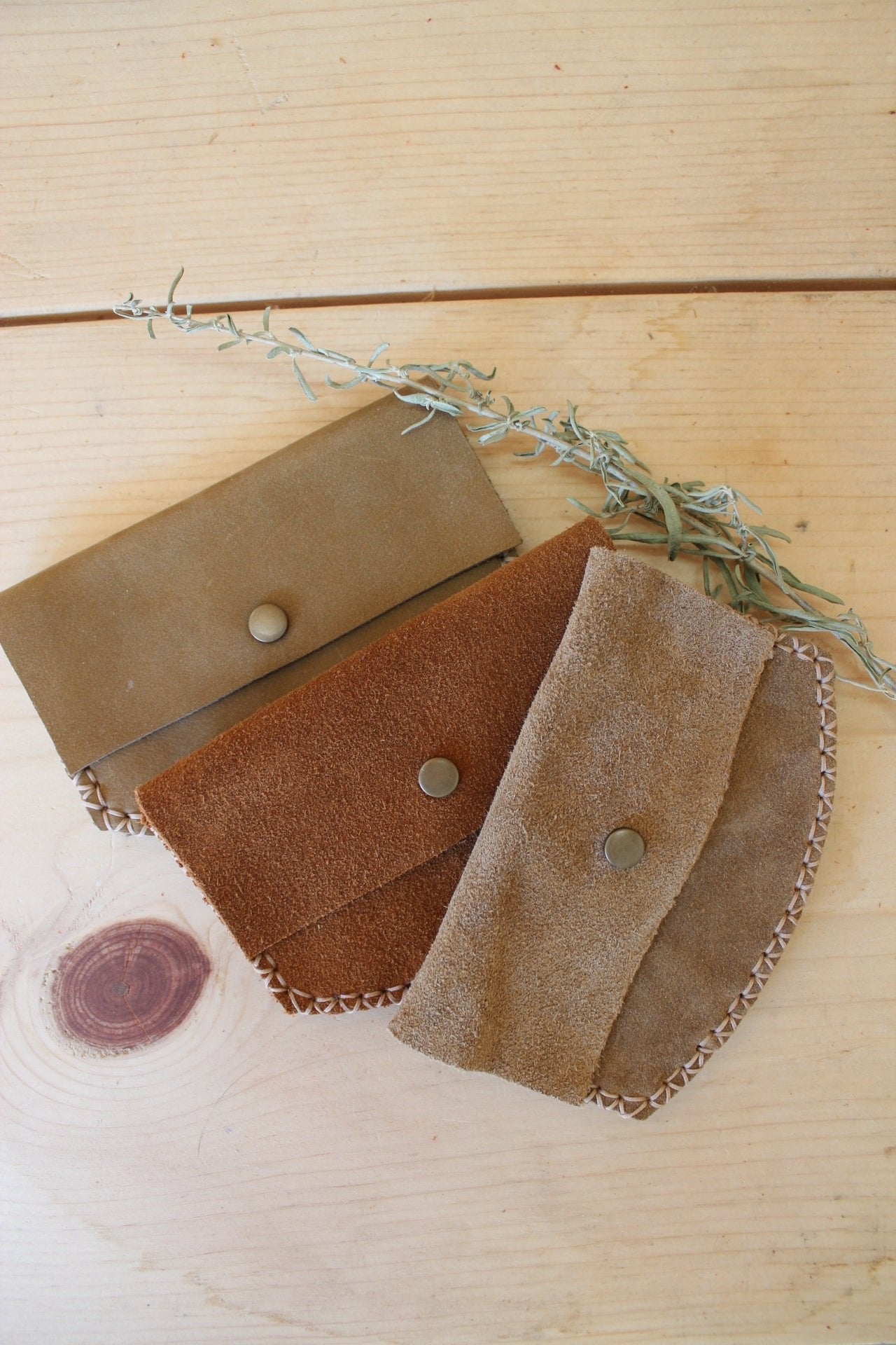 Round Suede Wallet