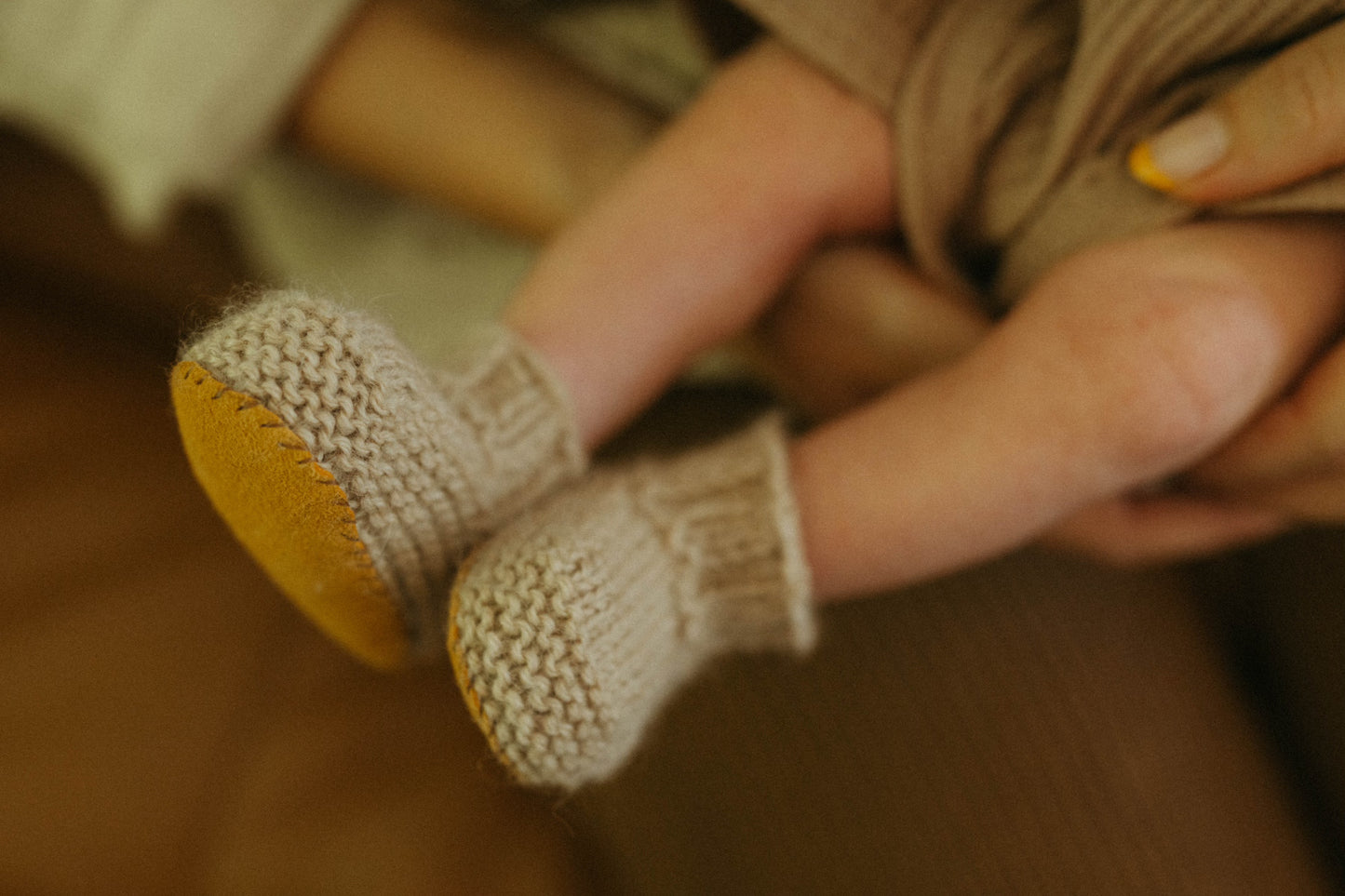 Knitted Bebe Booties