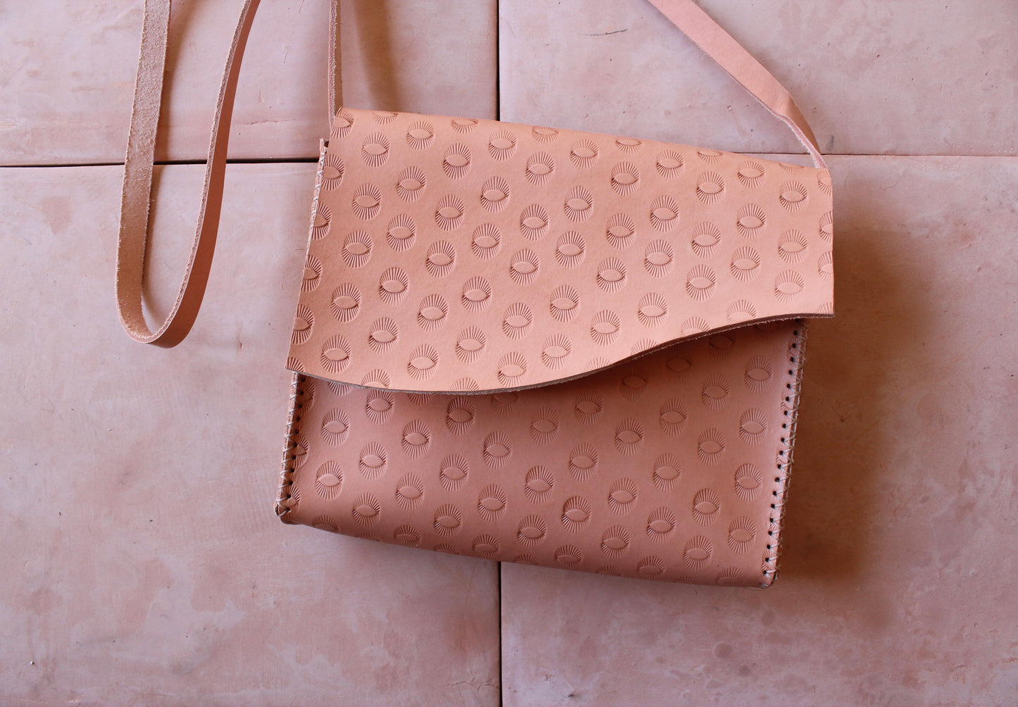 Handstamped Satchels
