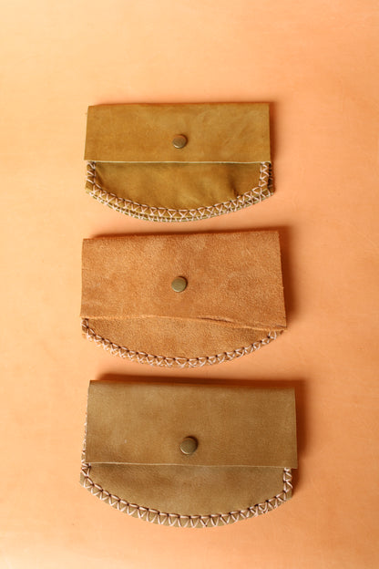 Round Suede Wallet