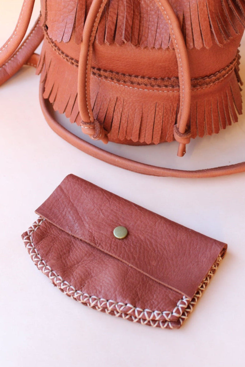 Round Suede Wallet