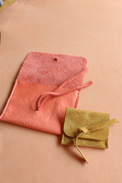 Suede Jewelry Pouch
