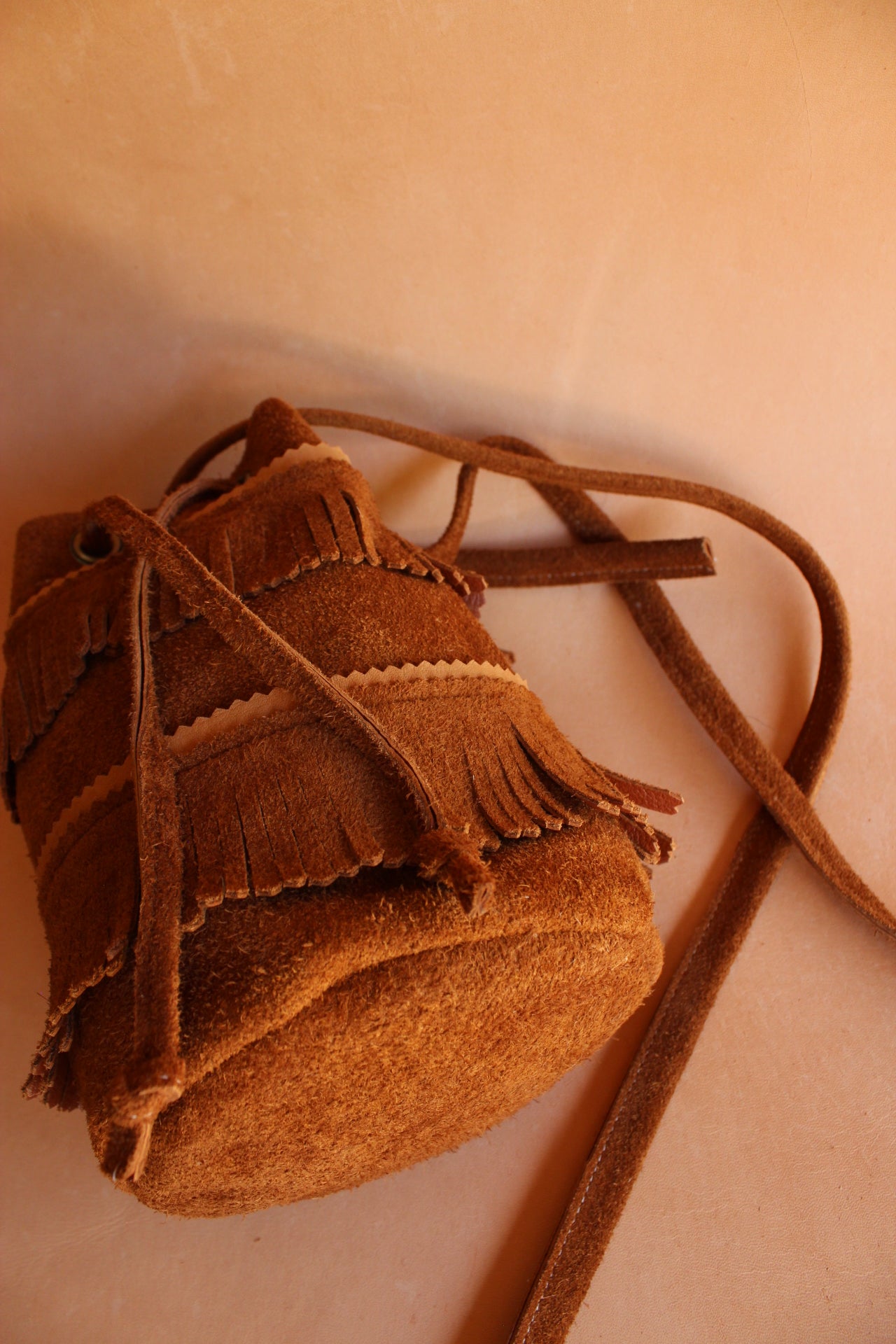 Mini Bucket Tote with Fringe