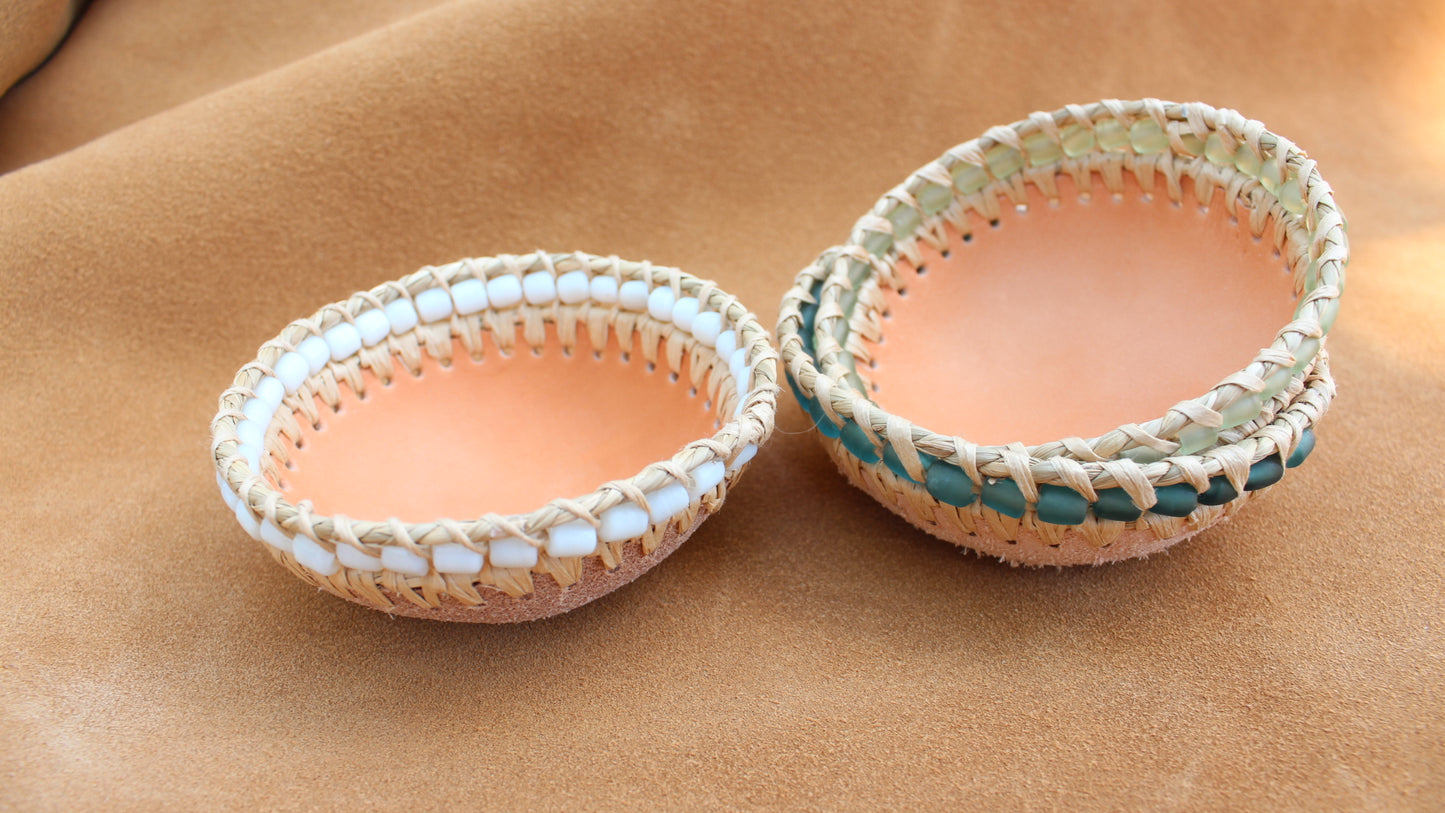 Beaded Seagrass Bowls