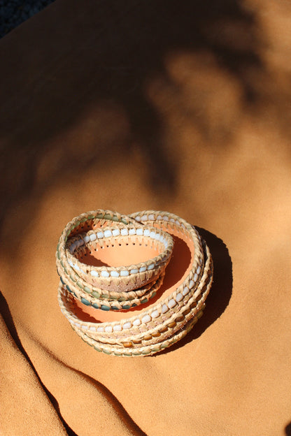 Beaded Seagrass Bowls