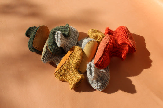 Knitted Bebe Booties