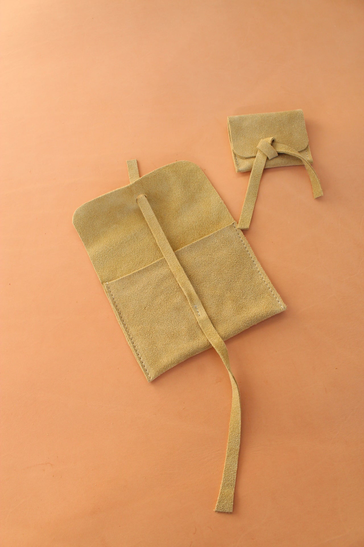 Suede Jewelry Pouch