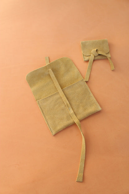 Suede Jewelry Pouch