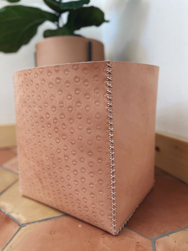 Leather Basket