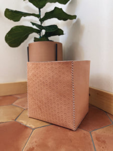 Leather Basket